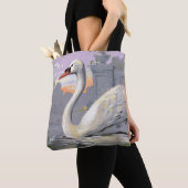 Lago di Lugano Zwaan Tote Bag (Dichtbij)