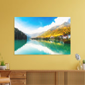 Lago di Santa Caterina Auronzo di Cadore Canvas Afdruk (Insitu (Woonkamer))