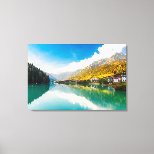 Lago di Santa Caterina Auronzo di Cadore Canvas Afdruk (Voorkant)