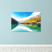 Lago di Santa Caterina Auronzo di Cadore Canvas Afdruk (Insitu (Houten vloer))