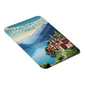 Lago di Scanno Italia Travel Art Vintage Magneet (Rechterzijde)