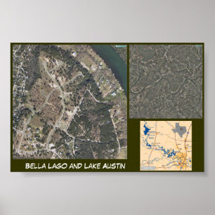 Lago en Lake Austin Poster