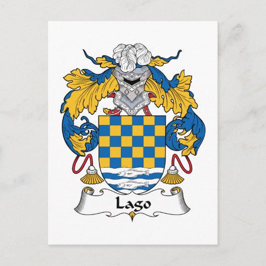 Lago Family Crest Briefkaart (Voorkant)