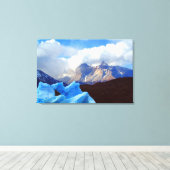 lago grijs canvas afdruk (Insitu (Houten vloer))