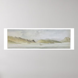 Lago Maggiore (met pen, inkt en grafiet, op papier Poster