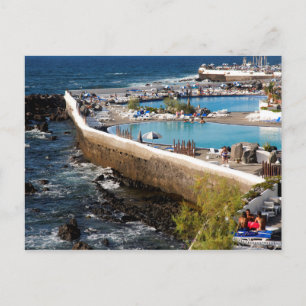 Lago Martiánez, Puerto de la Cruz, Tenerife, Spanj Briefkaart