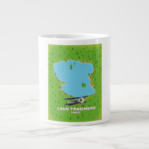 Lago Trasimeno Italië meer kaart Grote Koffiekop