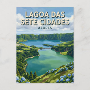 Lagoa das Sete Cidades Portugal Briefkaart
