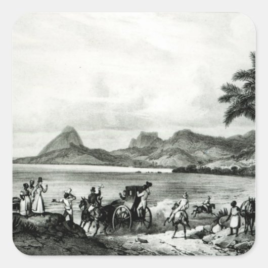 Lagoa Das Tretas Vierkante Sticker (Voorkant)