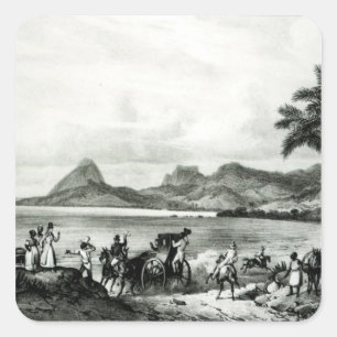 Lagoa Das Tretas Vierkante Sticker