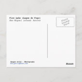 Lagoa do Fogo - Azoren Briefkaart (Achterkant)