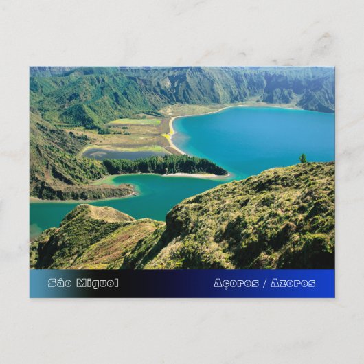 Lagoa do Fogo, Azoren Briefkaart (Voorkant)