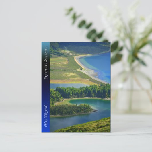 Lagoa do Fogo, Azoren Briefkaart (Staand voorkant)