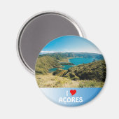 Lagoa do Fogo, Azoren Magneet (Voorkant / Achterkant)
