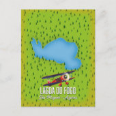 Lagoa do Fogo São Miguel Azores kaart (Voorkant)