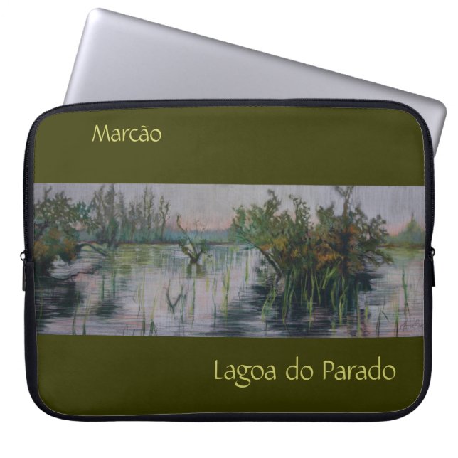 Lagoa do Parado Borded  Laptop Hoesje Laptop Sleeve (Voorkant)