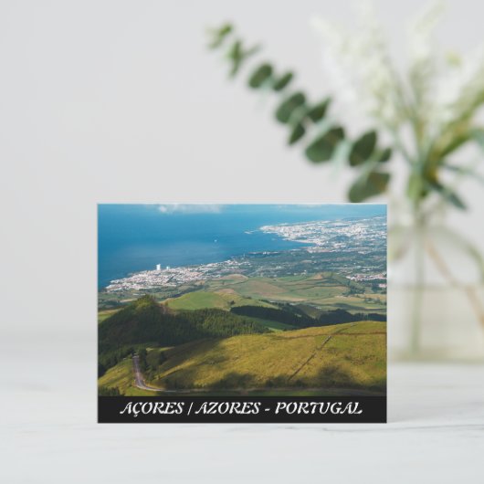 Lagoa en Ponta Delgada Briefkaart (Staand voorkant)