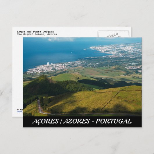 Lagoa en Ponta Delgada Briefkaart (Voorkant / Achterkant)