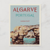 Lagoa kustillustratie Algarve Portugal Briefkaart (Voorkant)
