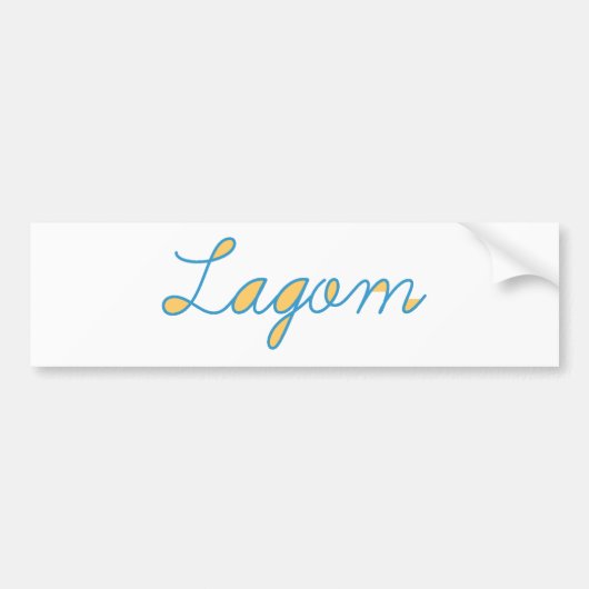 Lagom Bumpersticker (Voorkant)