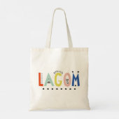 Lagom Colors Canvas tas (Achterkant)