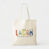 Lagom Colors Canvas tas (Voorkant)
