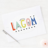 Lagom Colors Oval Sticker (Envelop)