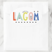 Lagom Colors Oval Sticker (Tas)