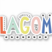 Lagom Colors Vinyl Sticker (Voorkant)
