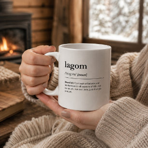 Lagom definitie Scandinavisch Noordse Zweedse Koffiemok
