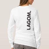 LAGOM. Lange mouw T-shirt (Achterkant)