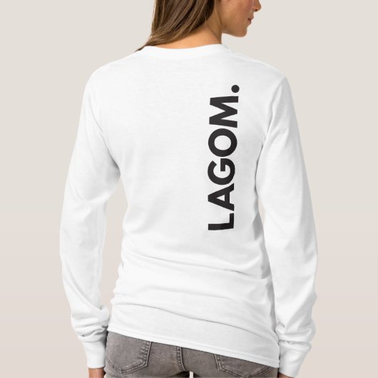 LAGOM. Lange mouw T-shirt (Achterkant)