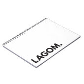 LAGOM. Notitieboek (Linkerzijde)