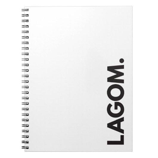 LAGOM. Notitieboek (Voorkant)