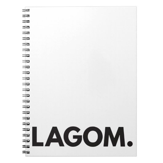 LAGOM. Notitieboek (Voorkant)