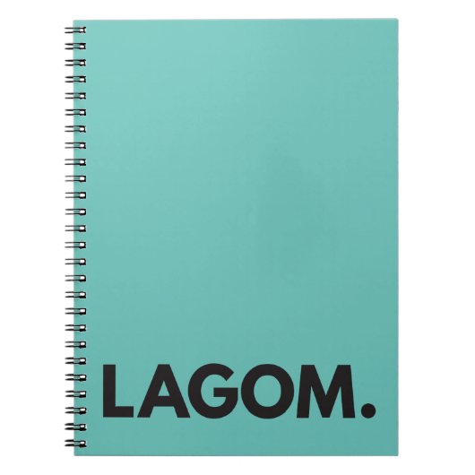 LAGOM. Notitieboek (Voorkant)
