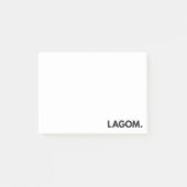 LAGOM. Post-It Notes (Voorkant)