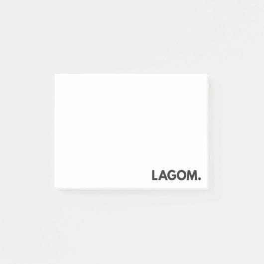 LAGOM. Post-It Notes (Voorkant)
