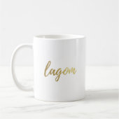 Lagom Scandinavian Gold Foil Coffee Mok (Links)