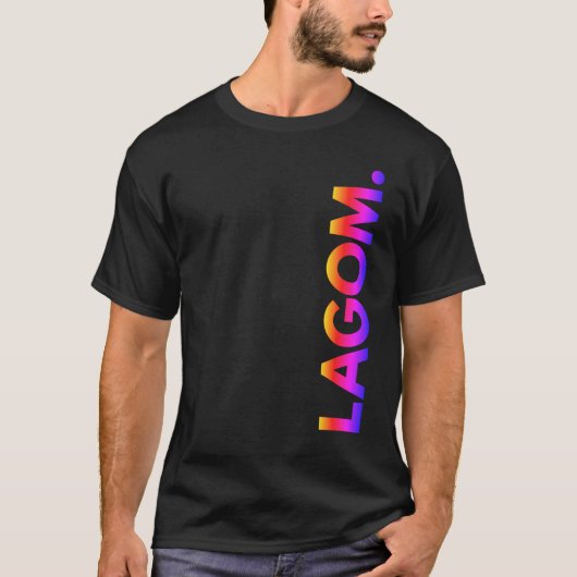 LAGOM. Sunset T-shirt (Voorkant)
