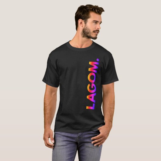 LAGOM. Sunset T-shirt (Voorkant volledig)