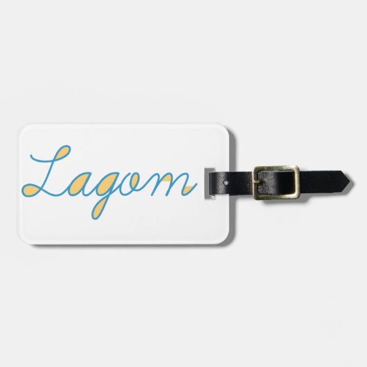 Lagom Sweden Bagagelabel (Voorkant horizontaal)