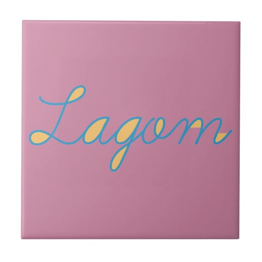 Lagom Sweden Tegeltje (Voorkant)
