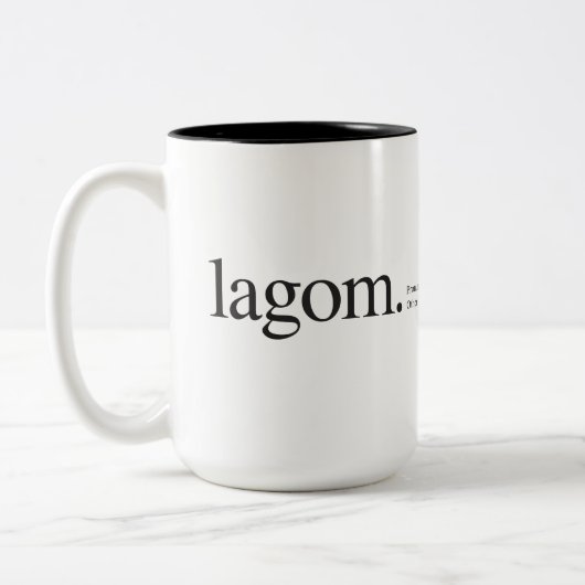 Lagom Wiki Tweekleurige Koffiemok (Links)