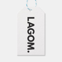 LAGOM. Zwart-Wit Cadeaulabel