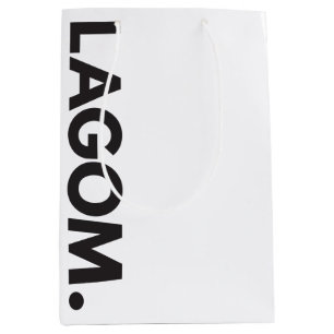 LAGOM. Zwart-Wit Medium Cadeauzakje