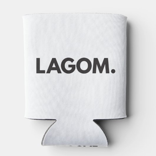 LAGOM. Zwarte en witte Koelbox Blikjeskoeler (Achterkant)