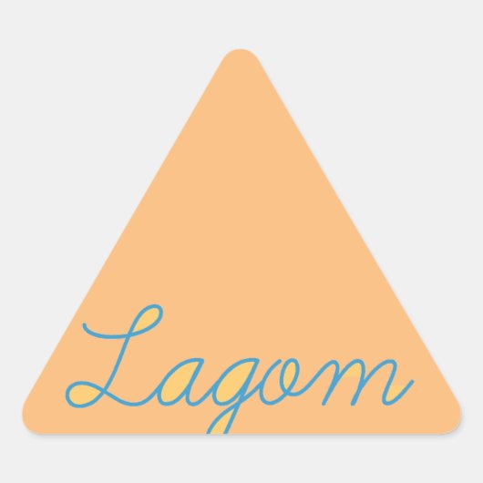 Lagom Zweden Sticker (Voorkant)