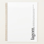 LagomWiki Zwart-wit Planner (Voorkant)