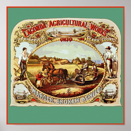 Lagonda Agricultural Works Poster (Voorkant)